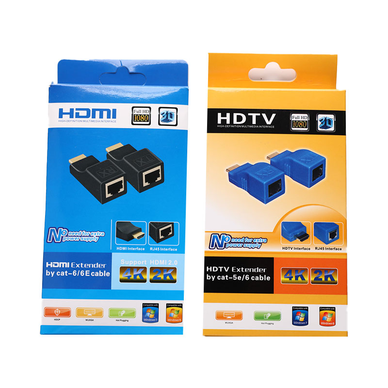 1080P ִ 30m HDMI ȣȯ ͽٴ HDMI-RJ45 Ȯ LAN Ʈũ CAT5e / 6 UTP LAN ̴ ̺ ȣȯ